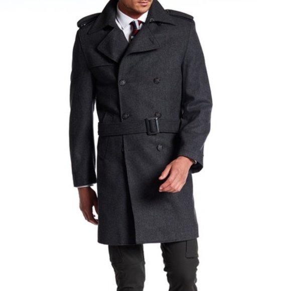 Nautica Other - Nautica Double Breast Button Belted Peacoat 44L